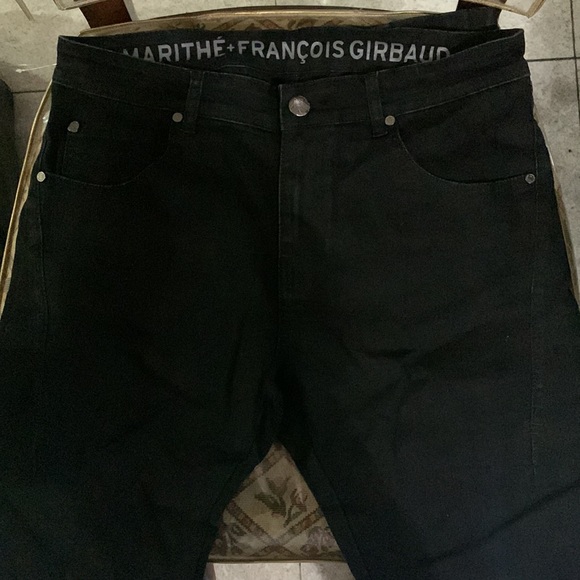 Marithe Francois Girbaud Slim Fit Denim Jeans (Black) - Picture 6 of 16